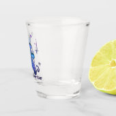 おもしろいエイリアン猫 – 「トイレに行こう」 ショットグラス (右)