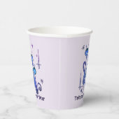 おもしろいエイリアン猫 – 「トイレに行こう」 紙コップ (右)