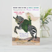 おもしろいエキゾチックブライダルシャワー招待状 招待状 (スタンド正面)