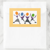 おもしろいエクササイズ 長方形シール (バッグ)