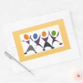 おもしろいエクササイズ 長方形シール (封筒)