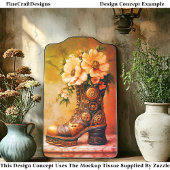 おもしろいエクストリームSteampunkブート、フローラDG2LGデクページ 薄葉紙