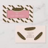 おもしろいエクレイドナッツハートピンクベーカリー 名刺 (正面/裏面)