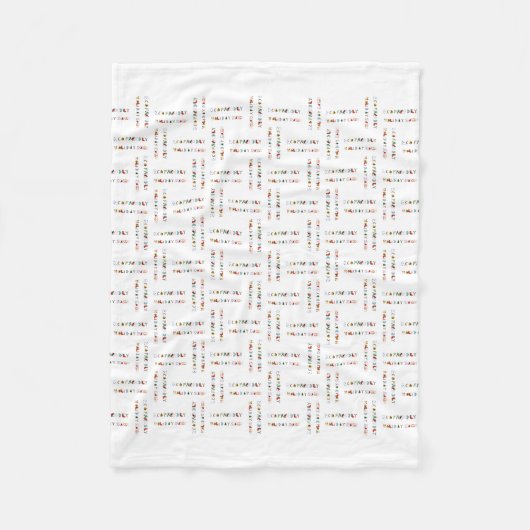 おもしろいエコカラフルフレンドリーホリデーシーズンブランケット フリースブランケット (正面)