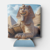 おもしろいエジプト読のスフィンクス像の古書 缶クーラー (裏面)