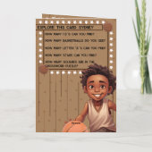 おもしろいエスニックボーイズ秘密メッセージハッピーバースデー カード (裏面)