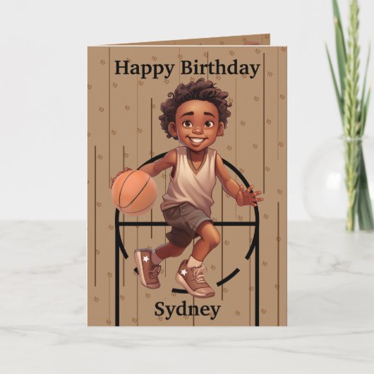 おもしろいエスニックボーイズ秘密メッセージハッピーバースデー カード (正面)