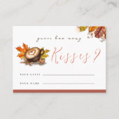 おもしろいエスプレッソ何人のキスシャワーゲームカード プレイスカード (正面)