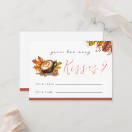 おもしろいエスプレッソ何人のキスシャワーゲームカード プレイスカード