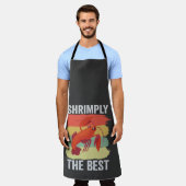 おもしろいエビ貝保It魚釣り エプロン (着用した状態)