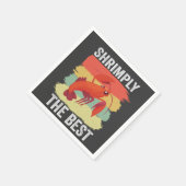 おもしろいエビ貝保It魚釣り スタンダードカクテルナプキン (角)