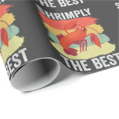 おもしろいエビ貝保It魚釣り ラッピングペーパー (ロールコーナー)