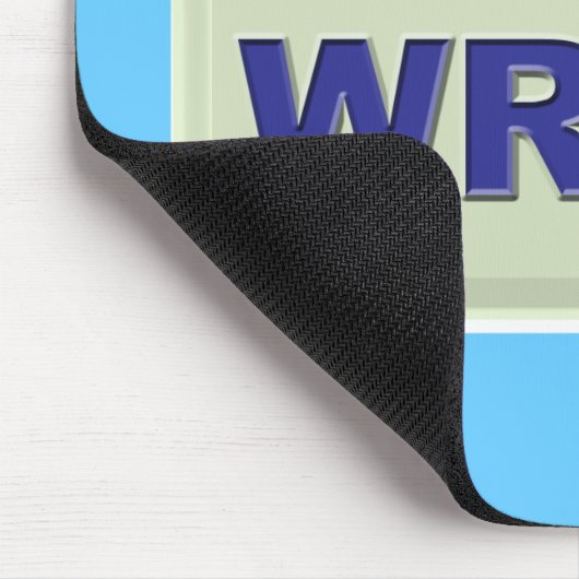 おもしろいエピック書作家スローガンへのライセンス マウスパッド (コーナー)