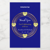 おもしろいエレガントウェディングパーティーイベントミニ ワインラベル (シングルラベル)