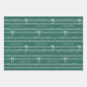 おもしろいエレガントファラボウヴィンテージ音楽パーソナライズされた ラッピングペーパーシート (正面)