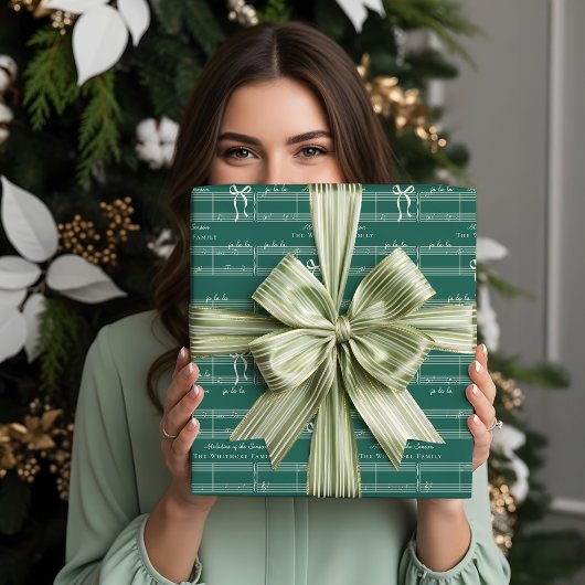 おもしろいエレガントファラボウヴィンテージ音楽パーソナライズされた ラッピングペーパーシート