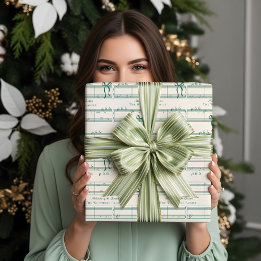 おもしろいエレガントファラボウヴィンテージ音楽パーソナライズされた ラッピングペーパーシート