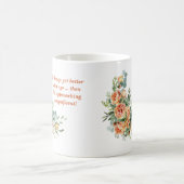 おもしろいエレガントフローラ50番目の誕生日Mag コーヒーマグカップ (中央)