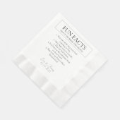 おもしろいエレガント事実新郎結婚氏 縁ありランチョンナプキン (角)