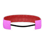 おもしろいエレガント抽象芸術小さなかわいいモチーフピンク柄 アスレチックヘッドバンド (裏面)