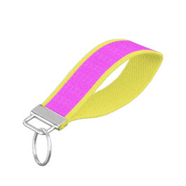 おもしろいエレガント抽象芸術小さなかわいいモチーフピンク柄 リストバンドキーホルダー