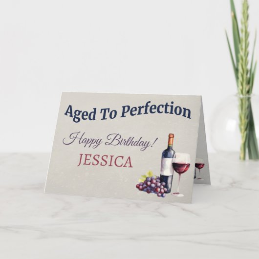 おもしろいエレガント誕生日 カード (正面)