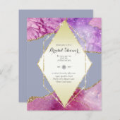 おもしろいエレガント、きらびやかな予算ブライダルシャワー (正面/裏面)