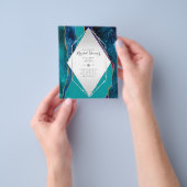 おもしろいエレガント、きらびやかな予算ブライダルシャワー チラシ (手)