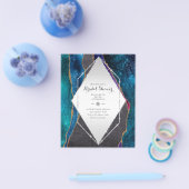 おもしろいエレガント、きらびやかな予算ブライダルシャワー チラシ (シングル)