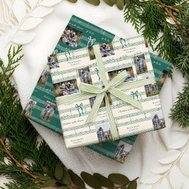 おもしろいエレガントFa La Bowヴィンテージ音楽フォトコラージュ ラッピングペーパーシート