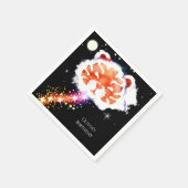 おもしろいエンチャントタイガー誕生日 スタンダードカクテルナプキン (角)