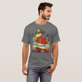 おもしろいオウムはIm WatchingとTeeを見る Tシャツ (正面フル)