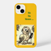 おもしろいオウム。 iPhoneケース (裏面)