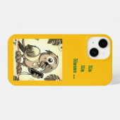 おもしろいオウム。 iPhoneケース (裏面横)