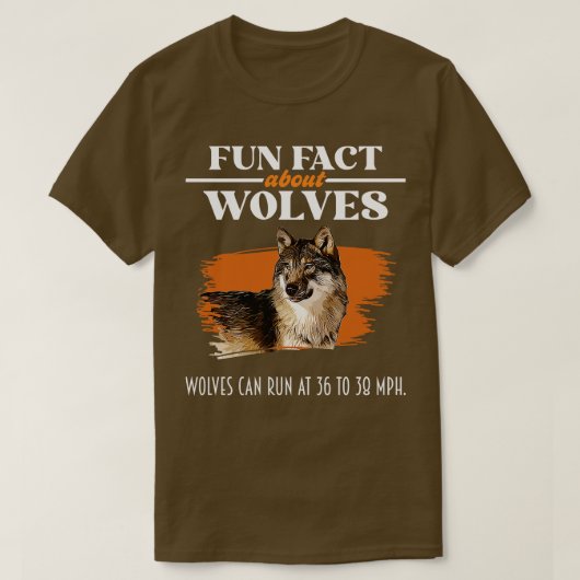 おもしろいオオカミの恋人についての事実 Tシャツ (デザイン正面)