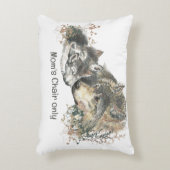 おもしろいオオカミ母「母の椅子のみ」 アクセントクッション (正面(垂直))