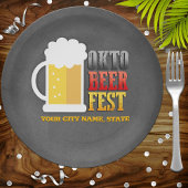 おもしろいオクトーバーフェストパーソナライズされた ペーパープレート