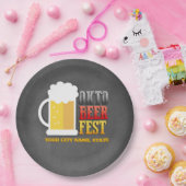 おもしろいオクトーバーフェストパーソナライズされた ペーパープレート (パーティー)