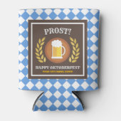 おもしろいオクトーバーフェストパーソナライズされた 缶クーラー (正面)