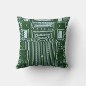 おもしろいオタク系のおたくコンピュータ回路基板パターン クッション (裏面)