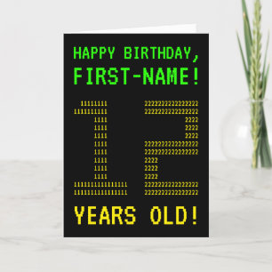 おもしろいオタク系の、ネディ「12歳！」 誕生日カード カード