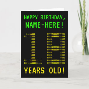 おもしろいオタク系の、ネディ「18歳！」 誕生日カード カード