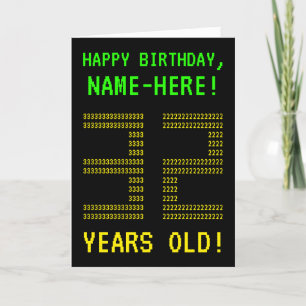 おもしろいオタク系の、ネディ「32歳!」 誕生日カード カード