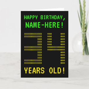 おもしろいオタク系の、ネディ「34歳!」 誕生日カード カード