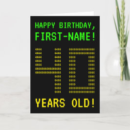 おもしろいオタク系の、ネディ「40歳！」 誕生日カード カード