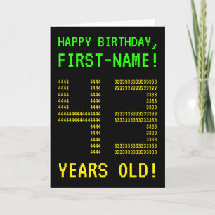 おもしろいオタク系の、ネディ「43歳！」 誕生日カード カード