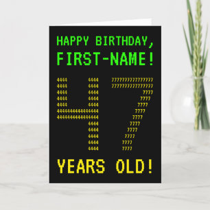おもしろいオタク系の、ネディ「47歳！」 誕生日カード カード