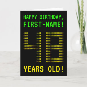おもしろいオタク系の、ネディ「48歳!」 誕生日カード カード