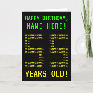 おもしろいオタク系の、ネディ「55歳!」 誕生日カード カード