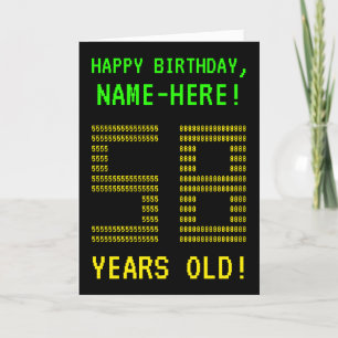 おもしろいオタク系の、ネディ「58歳!」 誕生日カード カード